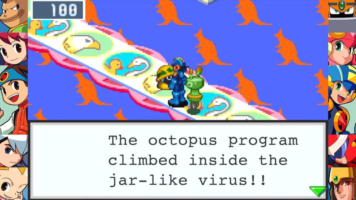 banettite's tweet photo. i. forgot about this specific puzzle. don't like the amount of weight that the word "unsatisfied" is carrying here #MegaManBattleNetwork #NintendoSwitch https://t.co/ih49CL4S4A