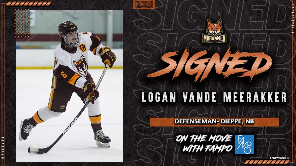 We're On The Move with Fayetteville Area Metropolitan Planning Organization-FAMPO and pleased to announce the signing of defenseman Logan vande Meerakker! Welcome, Logan!

Read more: tinyurl.com/3u32jxbc

#FearTheFox🦊