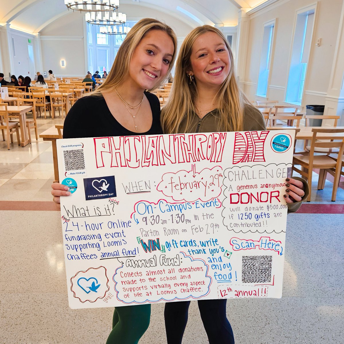 Philanthropy Day is tomorrow! 🎉 This Leap Day, join alumni, parents, and friends to make Philanthropy Day a success with a gift of any size. 1,250 donors = $500,000 for financial aid! Help us spread the word: bit.ly/49M5l5v #LoomisChaffee #PhilanthropyDay