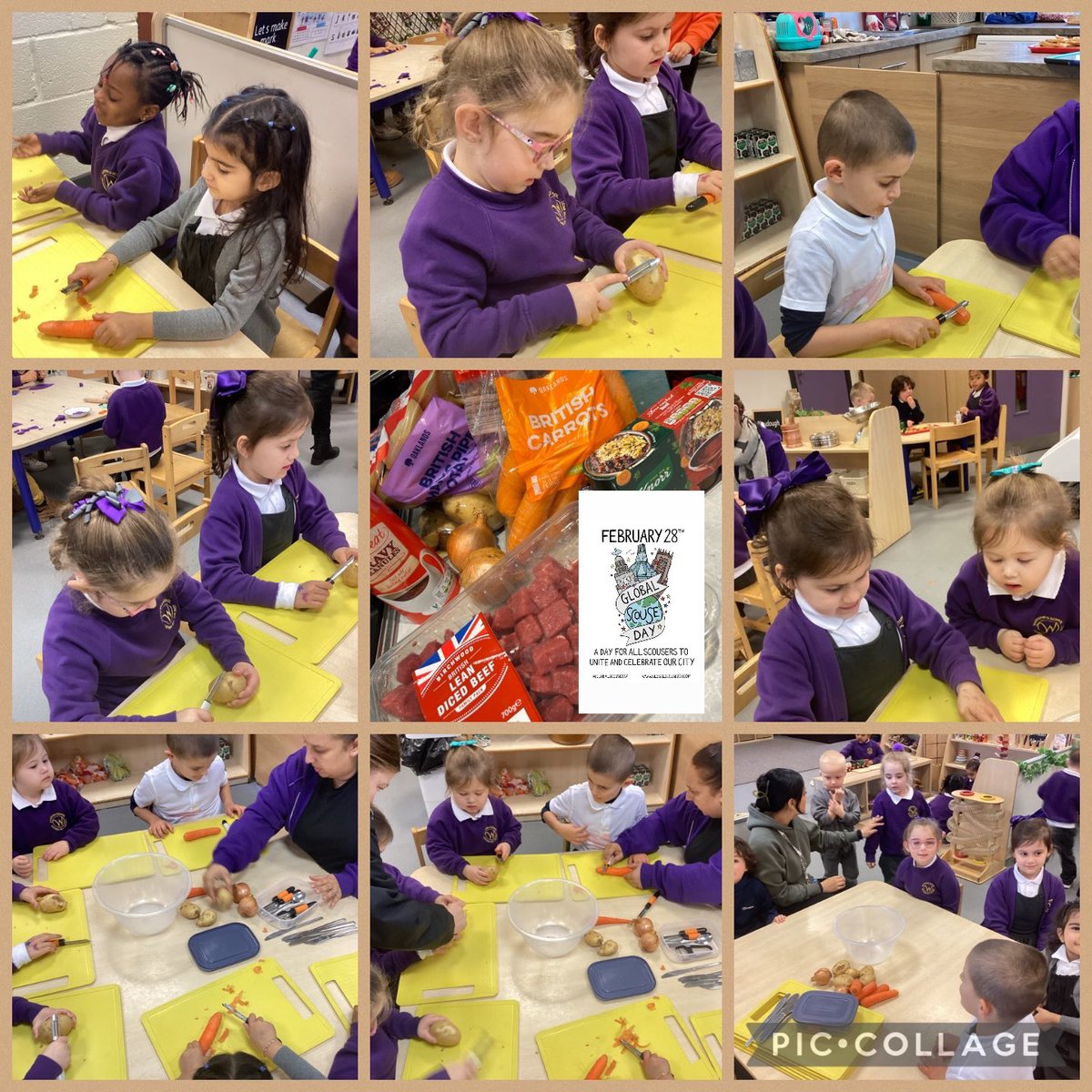 Today we celebrated Global Scouse Day by making our own pan of Scouse with beetroot and crusty bread.  Once it was ready, we served it up &amp; ate with with some beetroot and crusty bread! The children enjoyed tasting the Scouse and said that it was ‘tasty’, ‘delicious’ ‘yummy’!