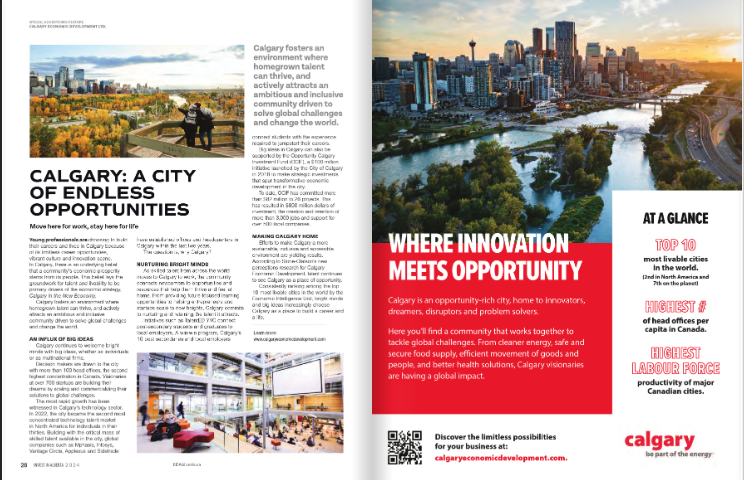 DYK in 2022, Calgary became North America's 2nd most concentrated tech talent market for 30-somethings! This insight, seen by 15k decision makers, is featured in EDA's Invest in Alberta/Xperience Alberta mag. Think about your messages. Read and share: edaalberta.ca/Invest-In-Albe…