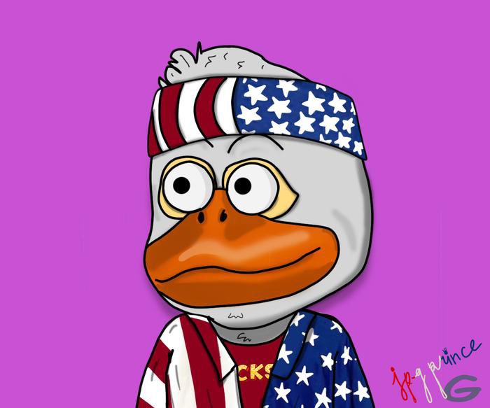 TheDiploquacks's tweet image. QuackQuack!!! DOPE DOPE #CommunityProject Duck 😉 check the homie @jpg_prince! I think this #StarSpangledDuck has a #Duckset T on 😂