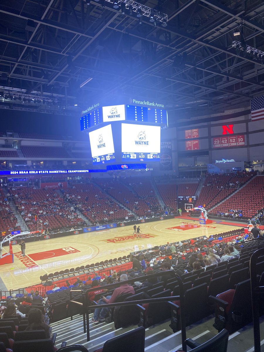 Watching some good basketball and hopefully some future wildcats at the Nebraska HS State Championships. And, look what pops up!!! Let’s go!!!