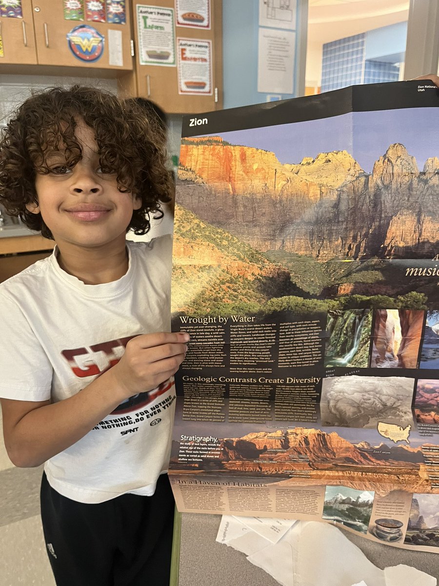 Zion National Park wrote back to us!