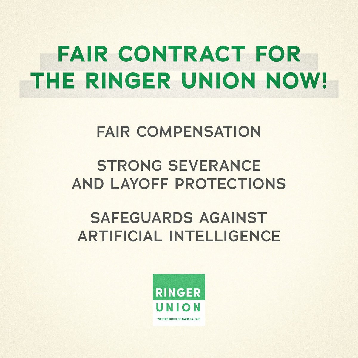 It’s the last day of bargaining before our contract expires! Let’s get this done!