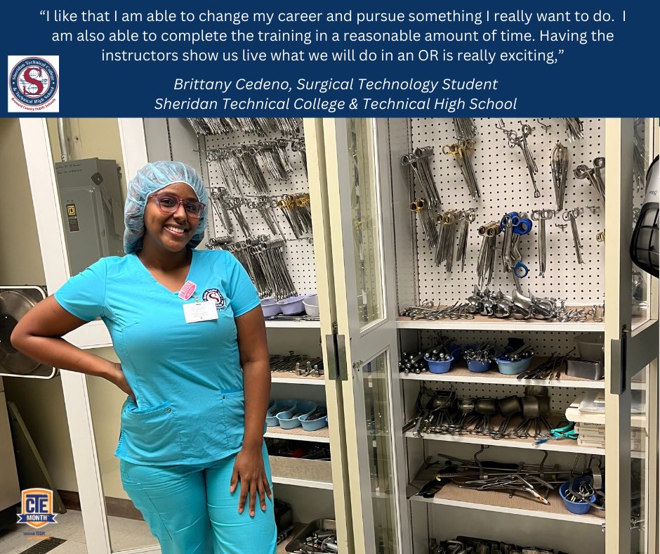 Sheridan_Tech's tweet image. Celebrating CTE Month at Sheridan Technical College. 
#SheridanTech #CTEMonth #SurgicalTechnology   #sitbackrelaxandnejoytherideintocteatstc