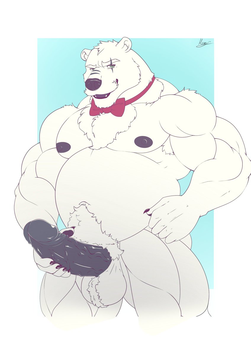 🔥 Feast your eyes on this extraordinary piece that the mighty @MemoxLung just gave me for my birthday, for polar bear day, and because he is such an adorable snep 💖 Thanks a lot my dear friend~