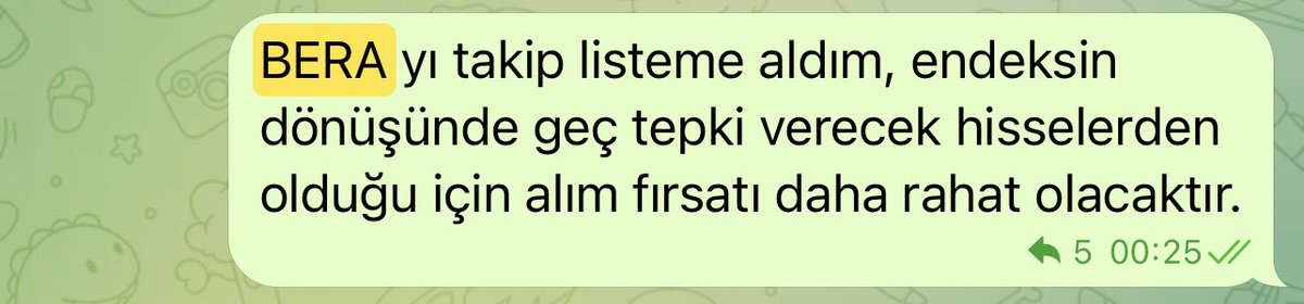 #bera 12 tl den sebepleriyle yazdık 1 ayda %60 yaptı, şimdi herkes grafiği cazip paylaşımlarına başlamış.