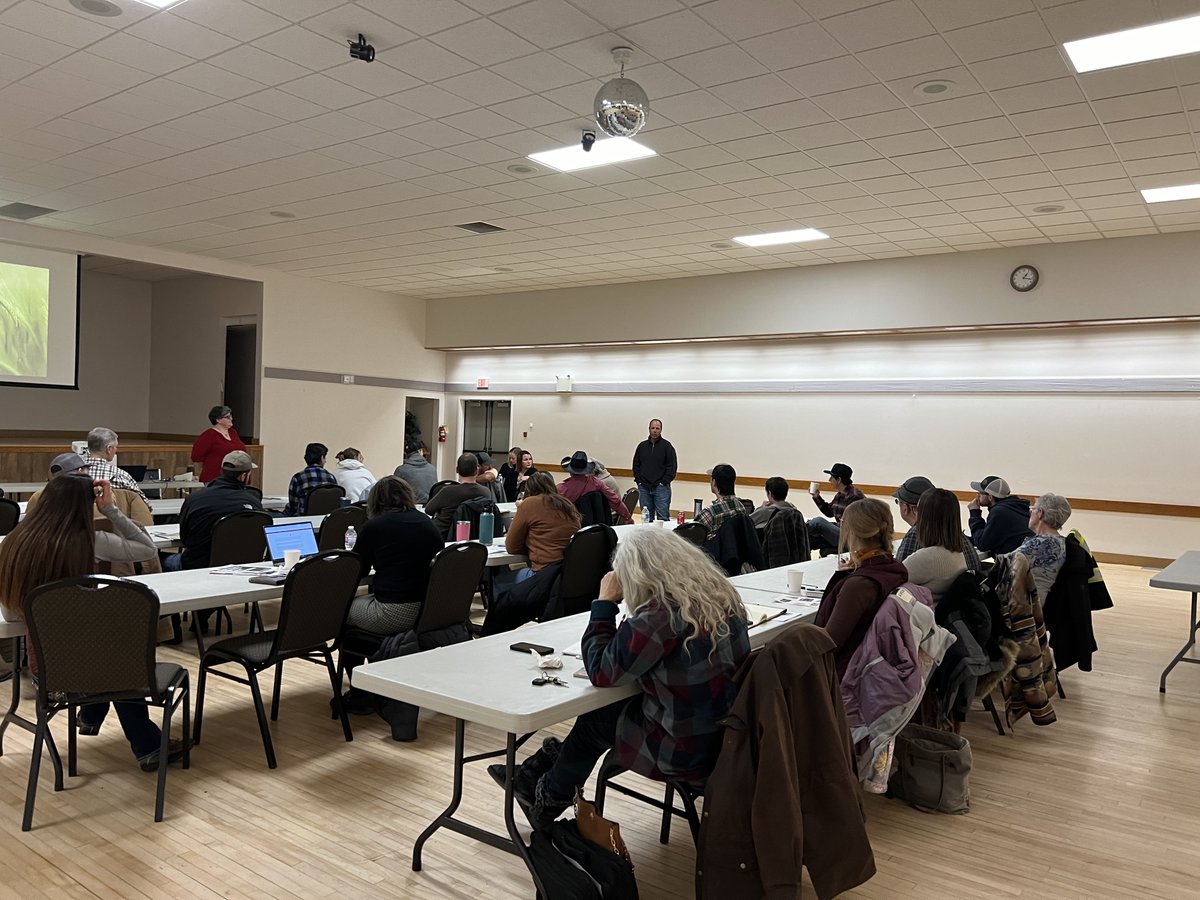 Great turnout at our Overcoming Challenges in Weed Management Regenerative Agriculture workshop. If you missed it, don't worry! We are hosting the same workshop in Cheadle on March 5th. To register visist: foothillsforage.com/weedmanagement @willowcreek26 @mdofranchlandag