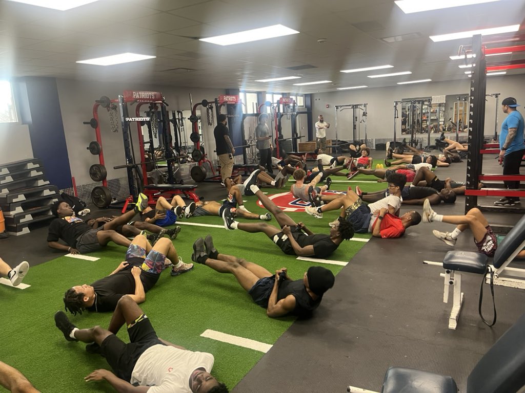 HeadCoachP's tweet photo. Just 30 dudes working to #Beatwharton. https://t.co/IrYxBxnWHq