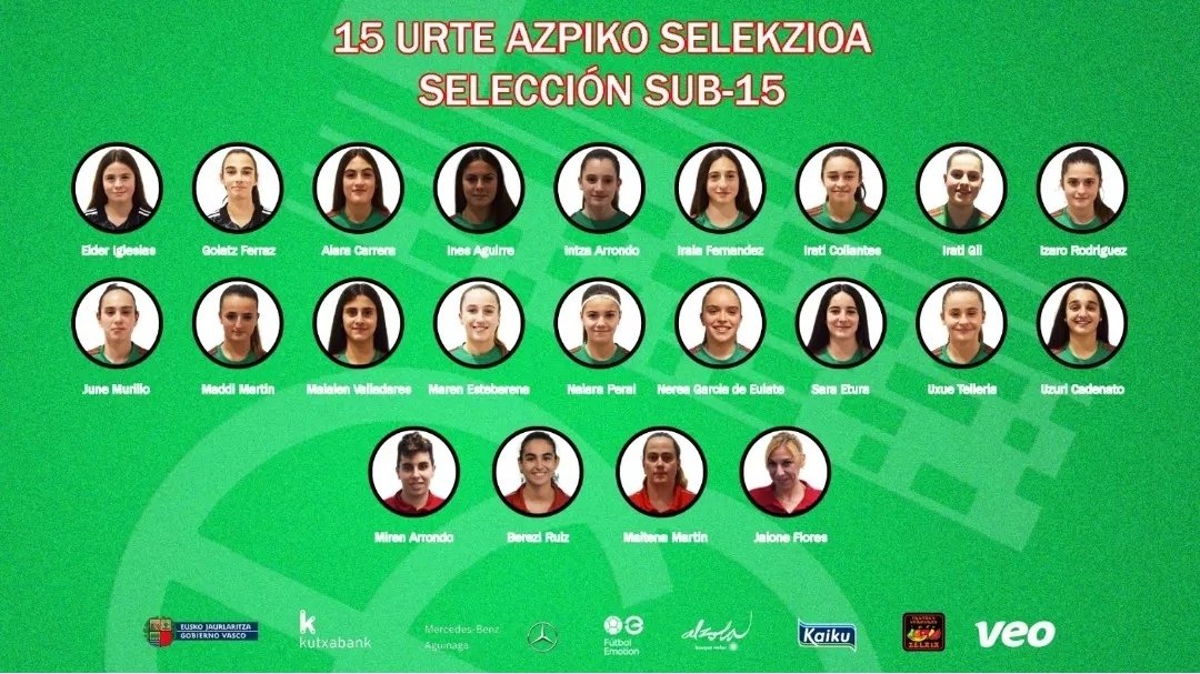 Nuestra jugadora Izaro Rodriguez ha sido convocada por la selección de Euskadi sub 15 para disputar el campeonato de España de selecciones autonómicas.
Más que merecido.
Zorionak Izaro!!
Disfrútalo.
Orgullosos es poco!!
💪💪