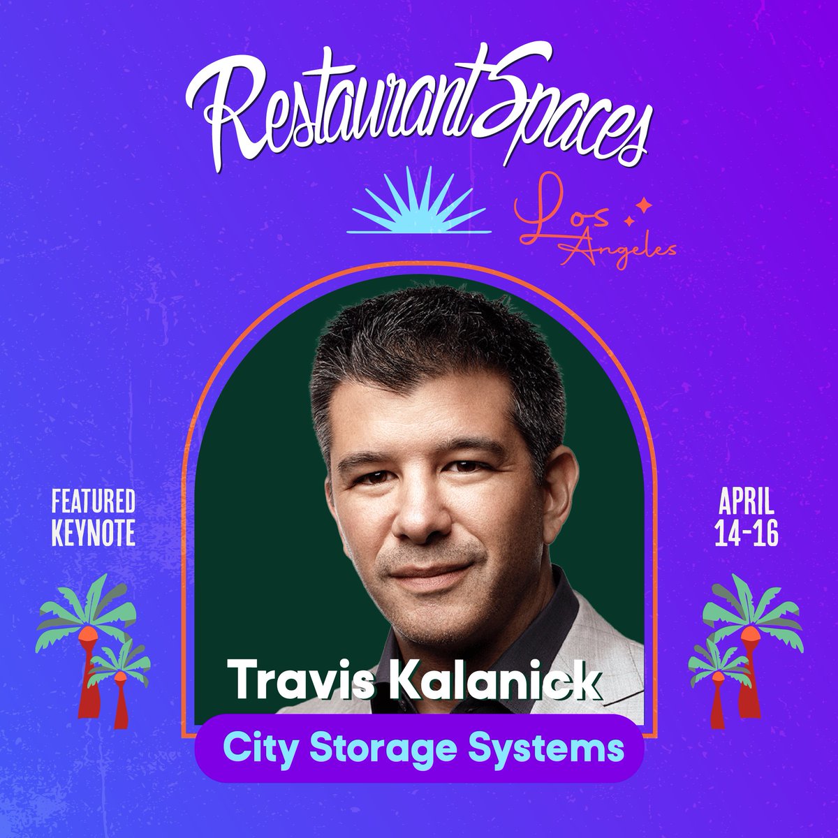 Travis Kalanick, visionary co-founder of Uber and CEO of City Storage Systems (CSS), will keynote RestaurantSpaces (April 14-16 in LA). Hear him share his vision for the future of CSS companies CloudKitchens, Otter &amp; Lab37. Request an invite: hubs.li/Q02mD8M40
