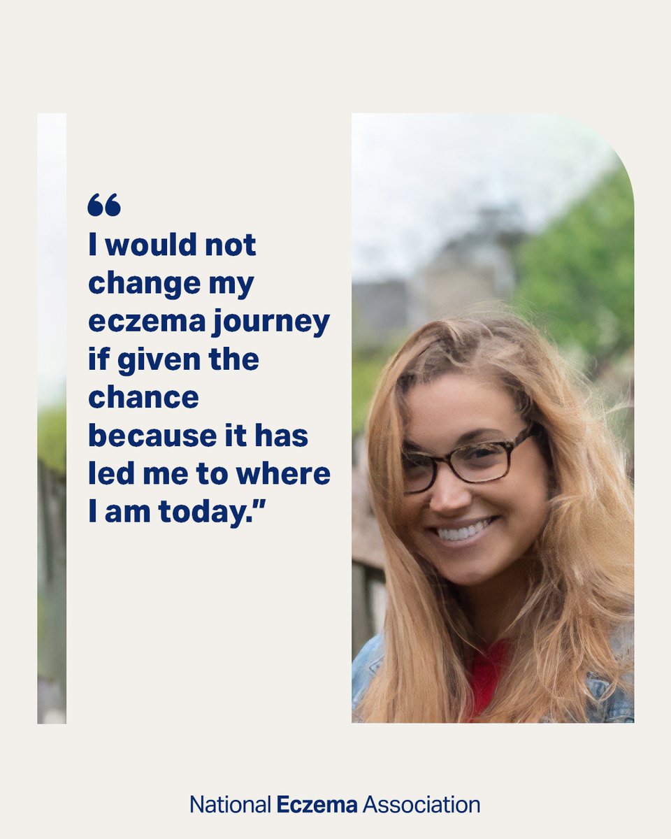 nationaleczema's tweet photo. After years of struggling to get her eczema under control, #NEAAmbassador Allie Sarwark found that her skin healed faster than her mind.
Read her story: https://t.co/GS8oYtHsHo
#GetEczemaWise #unhideECZEMA #Eczema #EczemaWarrior https://t.co/obpxJScAiP