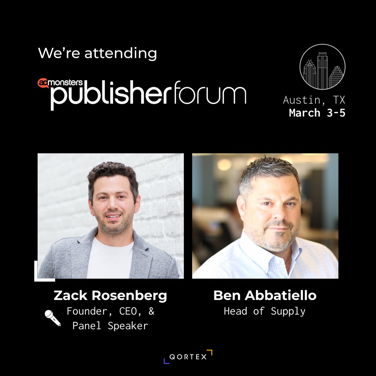 qortex_ai's tweet photo. Will you be at @admonsters Publisher Forum? If so, we'll see you there! Reach out to Zack Rosenberg or Ben Abbatillo to connect on how you can easily add an inuitive and innovative additional revenue stream to your video. #Publishers #PublisherForum 

https://t.co/I5YI9wEbOb https://t.co/05jT23zOVe