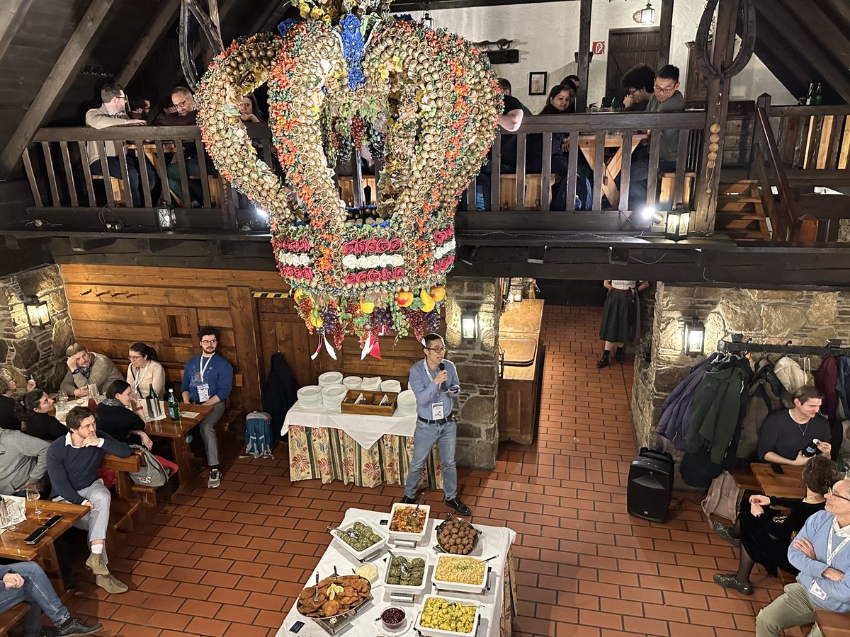 ViRAPID (@virapid) on Twitter photo Social dinner at a traditional tavern in Vienna, opened by Ulisse Stefanelli @ApplMathVienna, 🎤
Delving into the Austrian gastronomy! 
🍷🥓🥗🍖🍗🍰
#virapid2024 Social dinner at a traditional tavern in Vienna, opened by Ulisse Stefanelli @ApplMathVienna, 🎤
Delving into the Austrian gastronomy! 
🍷🥓🥗🍖🍗🍰
#virapid2024