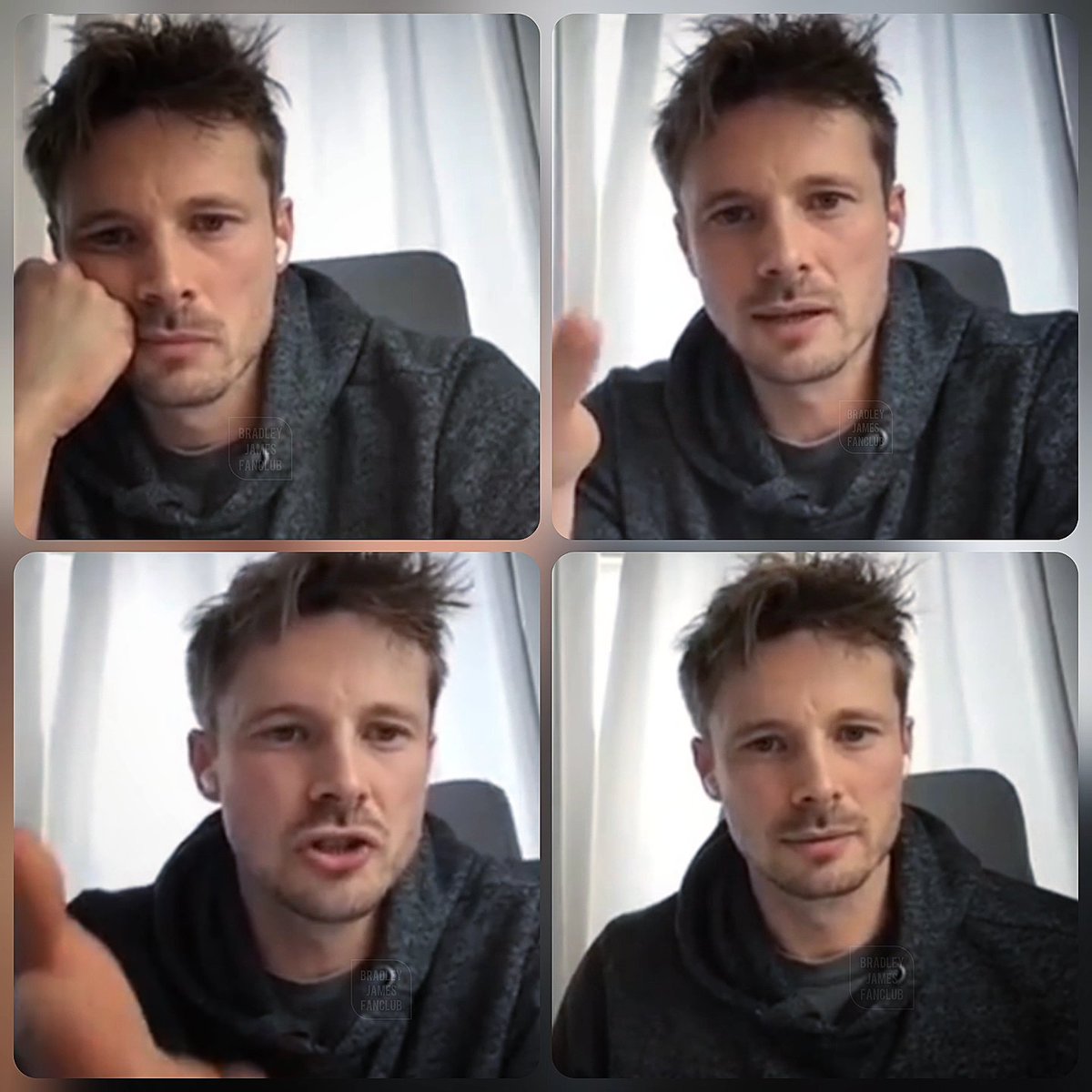 A couple of stills from The Football Gods podcast. #BradleyJames #goinglive
