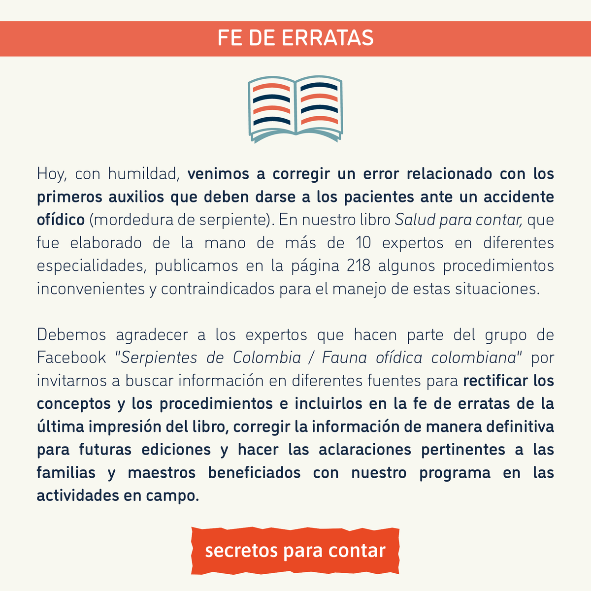 Fundación Secretos para contar tweet media