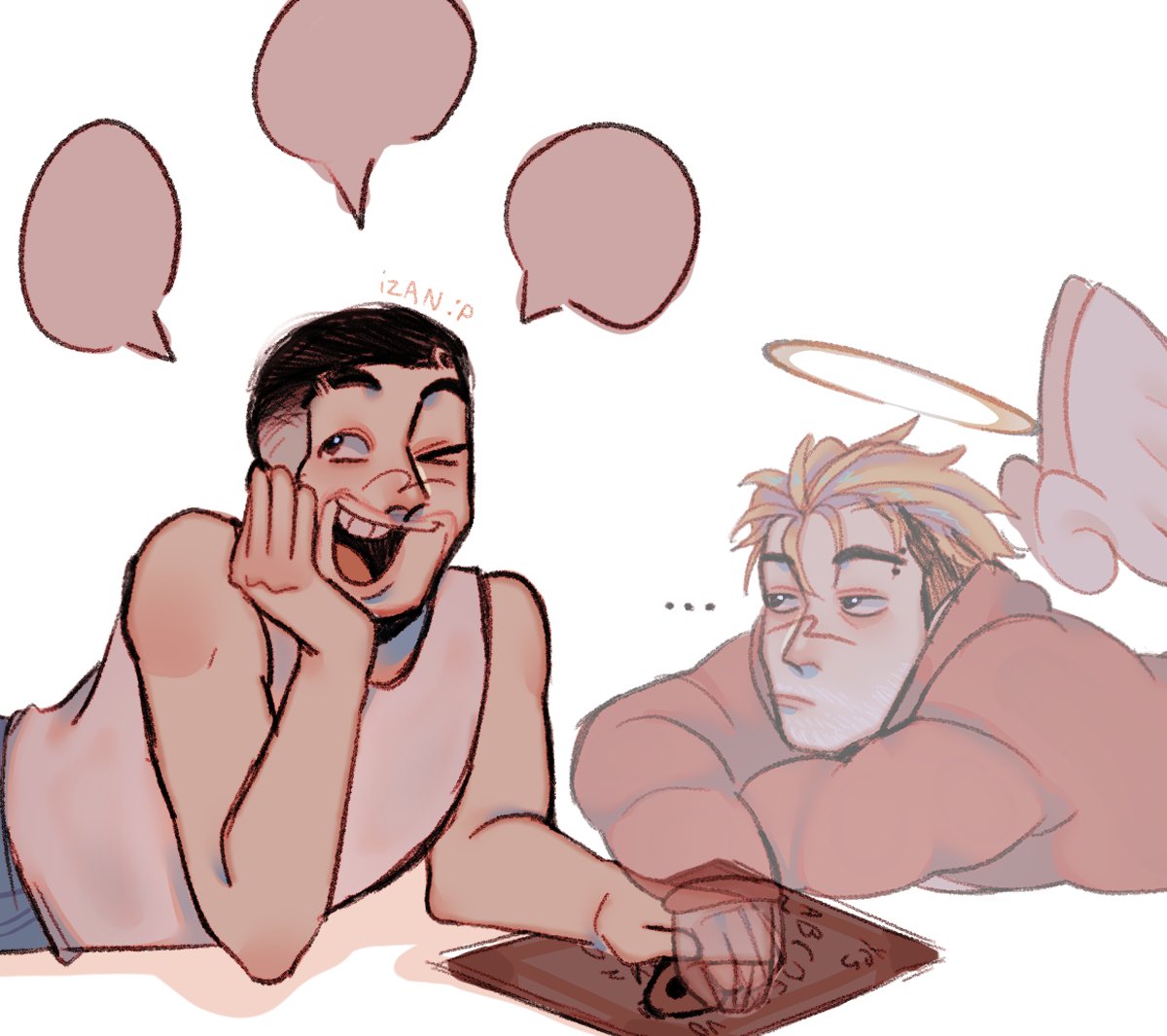 "¿Sí tú te mueres crees que exista la posibilidad de contactar por ouija?"

chismeando por la ouija: