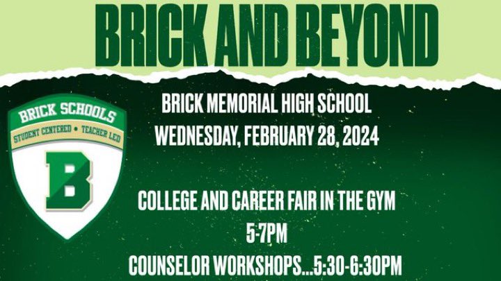 TGFarrellSr's tweet image. One the best events our @Brick_K12 District runs!!  “Brick &amp;amp; Beyond” College/Career Fair for Brick Schools. Counselor sessions, college prep support, and more. So many colleges, military, and local business represented.  Great job Guidance Departments! #BrickSchoolsProud