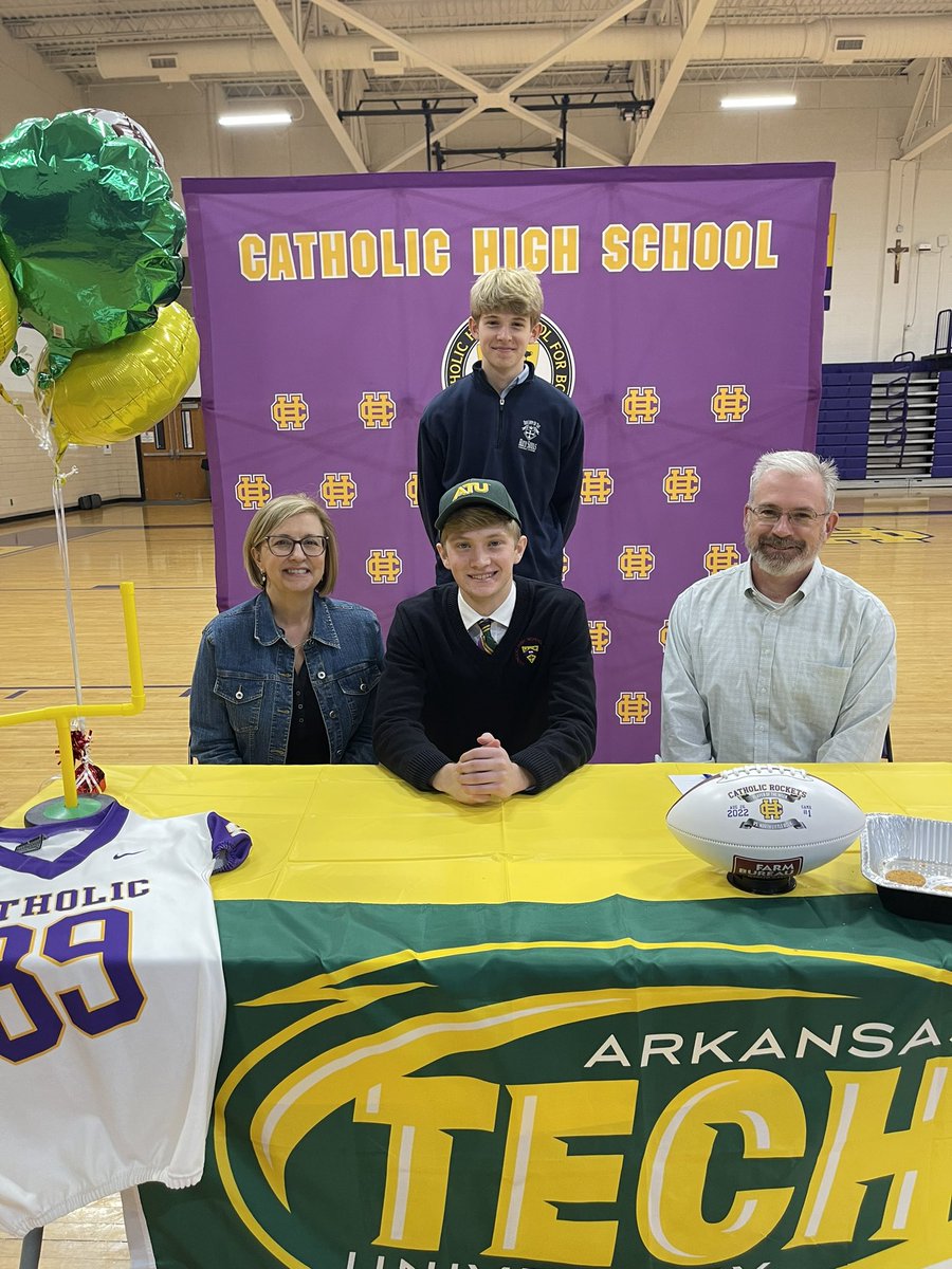 Catholic Rockets Football (@rockets_fb) on Twitter photo Congratulations to <a href="/WillAaron6/">Will Aaron</a> for continuing his education and athletic career at the next level!! Congratulations to <a href="/WillAaron6/">Will Aaron</a> for continuing his education and athletic career at the next level!!