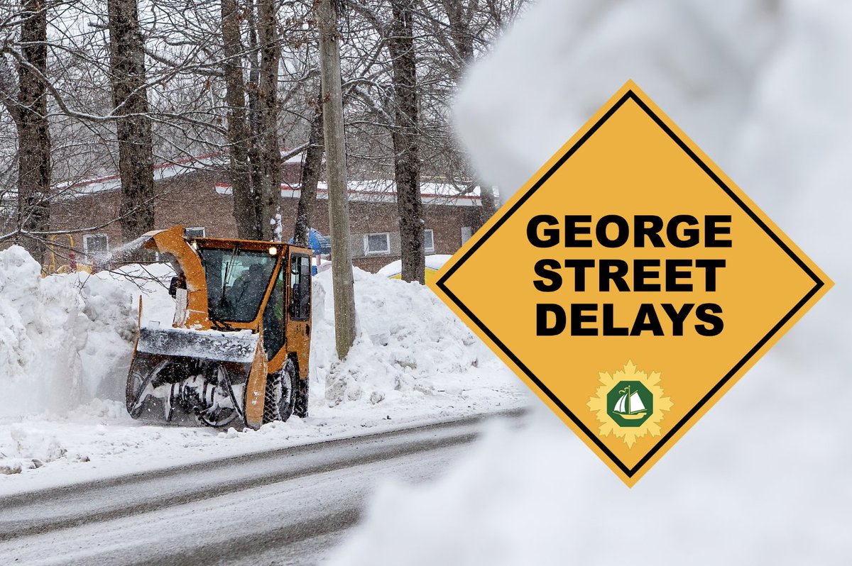 TRAFFIC NOTICE: Sidewalk clearing will continue tomorrow, Thursday, February 29, on both sides of George Street. Expect delays.