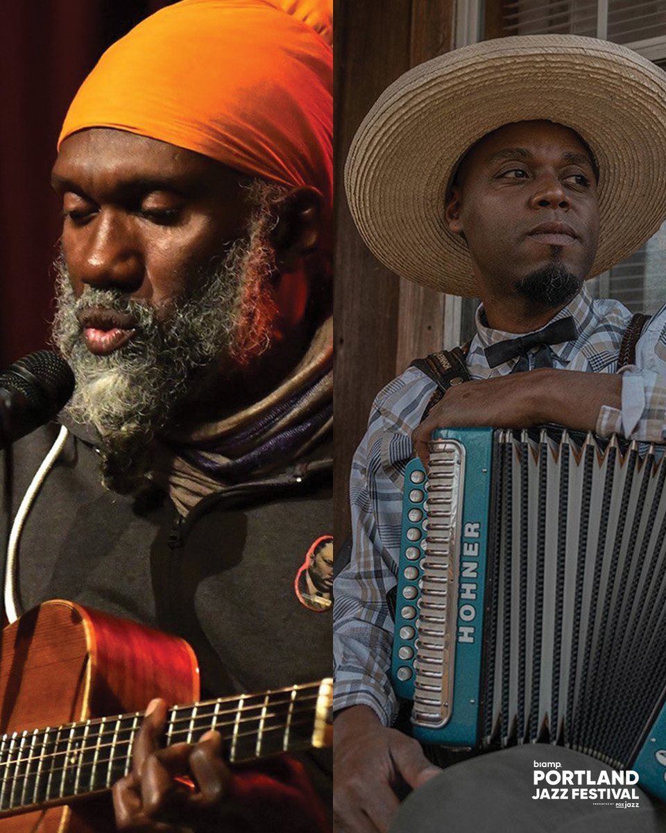 Corey Harris & Cedric Watson light up @MississippiStudios TONIGHT at the #portlandjazzfestival presented by #pdxjazz! Immerse yourself in an evening of blues and its influence on the vibrant Cajun, Creole, and zydeco music these artists have mastered.🪗 pdxjazz.org