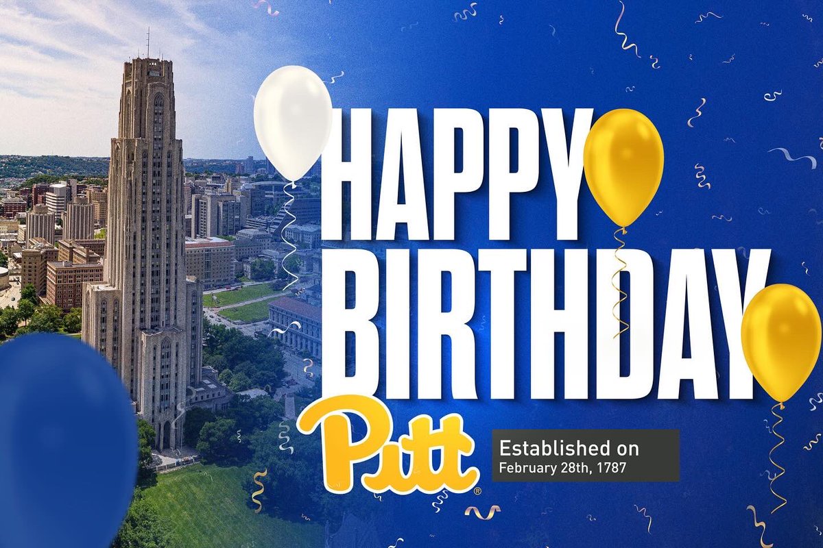 Happy birthday Pitt 😸 from your favorite Panther 💙💛