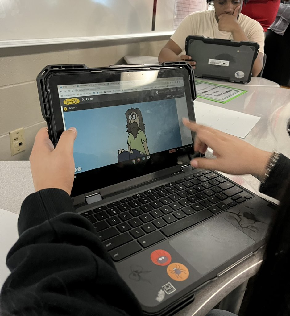 Algebra students from CySprings High School are creating with Toony Tool to showcase their understanding of key academic words that align with the TEKS. #learningstudios #dlac24 #edtech #txedchat #blendedlearning