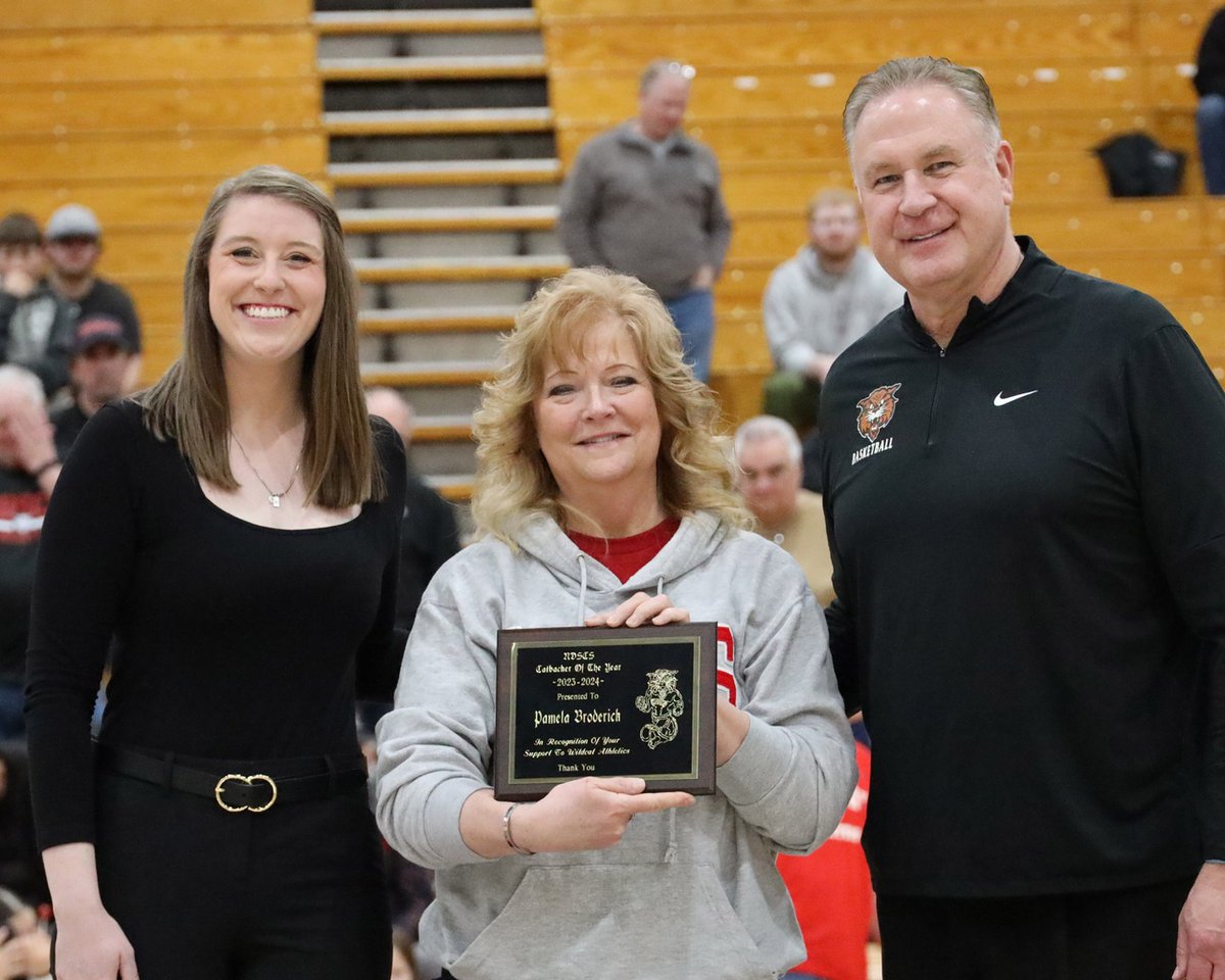 Meet Catbacker of the Year - Pam Broderick! ❤️ 🖤 Pam is a 1978 NDSCS graduate, and can still be seen in the stands of all the athletic events cheering on the wildcat teams! Pam will be honored again during the Homecoming celebrations in the fall. Congratulations, Pam!