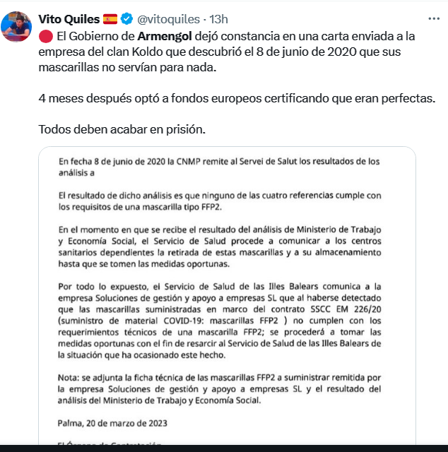 epesimo's tweet photo. La 3ªAutoridad del Estado, #FrancinaArmengol (13.308€/mes), es evidente q es una presunta DELINCUENTE q NO puede seguir d Presidenta del Congreso

#LaNoche24h #LaHora29F #ElCascabel28F #29FebreroEsp #PP #Psoe #LaMiradaCritica29F #TardeAR28F #CuatroAlDia28F #YaS28Feb #AmnistíaNO #ReferéndumNO