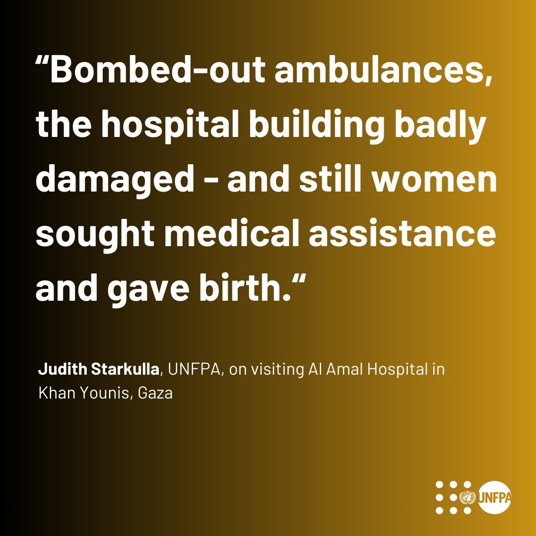Pregnant women, mothers and their newborns are paying an unacceptable price for the war in #Gaza. A humanitarian ceasefire and safe, unimpeded access for aid and aid workers is the best chance to end suffering and save lives.
