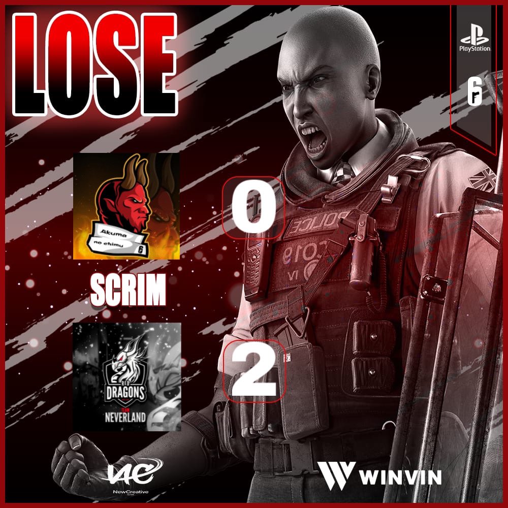 Heute am 28.02.2024 haben wir gegen das Team Neverland by Red Dragons im Scrim 0:2 verloren. Auf der ersten Map Clubhouse verloren wir 5:7.
Sowie bei der zweiten Map Chalet mussten wir auch das Spiel 5:7 an Neverland abgeben. Trotzdem hatten wir unser Spaß und wünschen das beste.