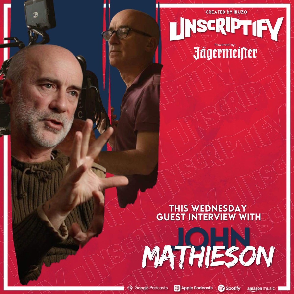 unscriptify_it's tweet photo. In depth about art of with world class cinematographer John Mathieson gives us his thoughts about MCU, Gladiator 2 and more! 
#johnmathieson #unscriptify #movies #moviepodcast #cinematography #cinematographer #gladiator2 #mcu #moviemaking https://t.co/EfhpbRZ6iE