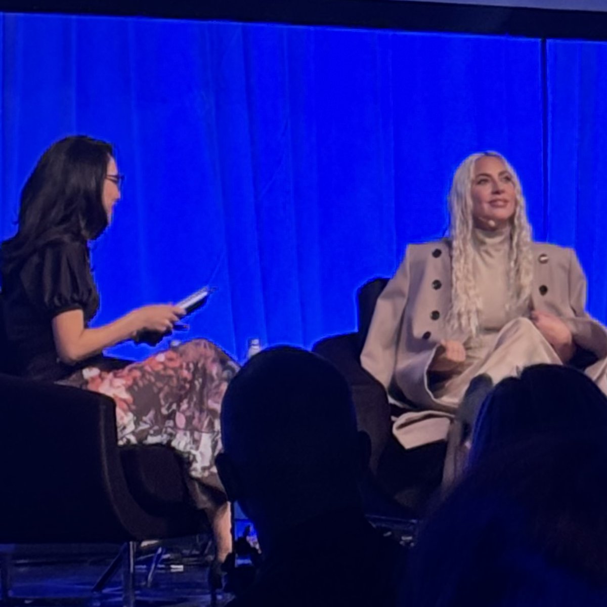 Katie_Roof's tweet image. “Art and capitalism can be friends, it’s just about how it happens” - @ladygaga at Upfront Summit