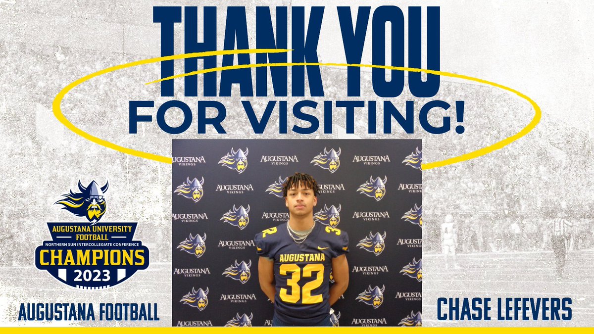 Chase LeFevers (@c_lefevers32) on Twitter photo Had a great time at <a href="/AugieFB/">Augustana Football</a>! Looking forward to coming back this summer. Thank you for the hospitality. <a href="/CoachManuel14/">Jamari Manuel</a> <a href="/CoachOJ_/">Jerry Olszewski</a> <a href="/CoachSipple/">Mark Sipple</a> <a href="/williehayes47/">Willie Hayes</a> <a href="/lemont_football/">Lemont High School Football</a> Had a great time at <a href="/AugieFB/">Augustana Football</a>! Looking forward to coming back this summer. Thank you for the hospitality. <a href="/CoachManuel14/">Jamari Manuel</a> <a href="/CoachOJ_/">Jerry Olszewski</a> <a href="/CoachSipple/">Mark Sipple</a> <a href="/williehayes47/">Willie Hayes</a> <a href="/lemont_football/">Lemont High School Football</a>