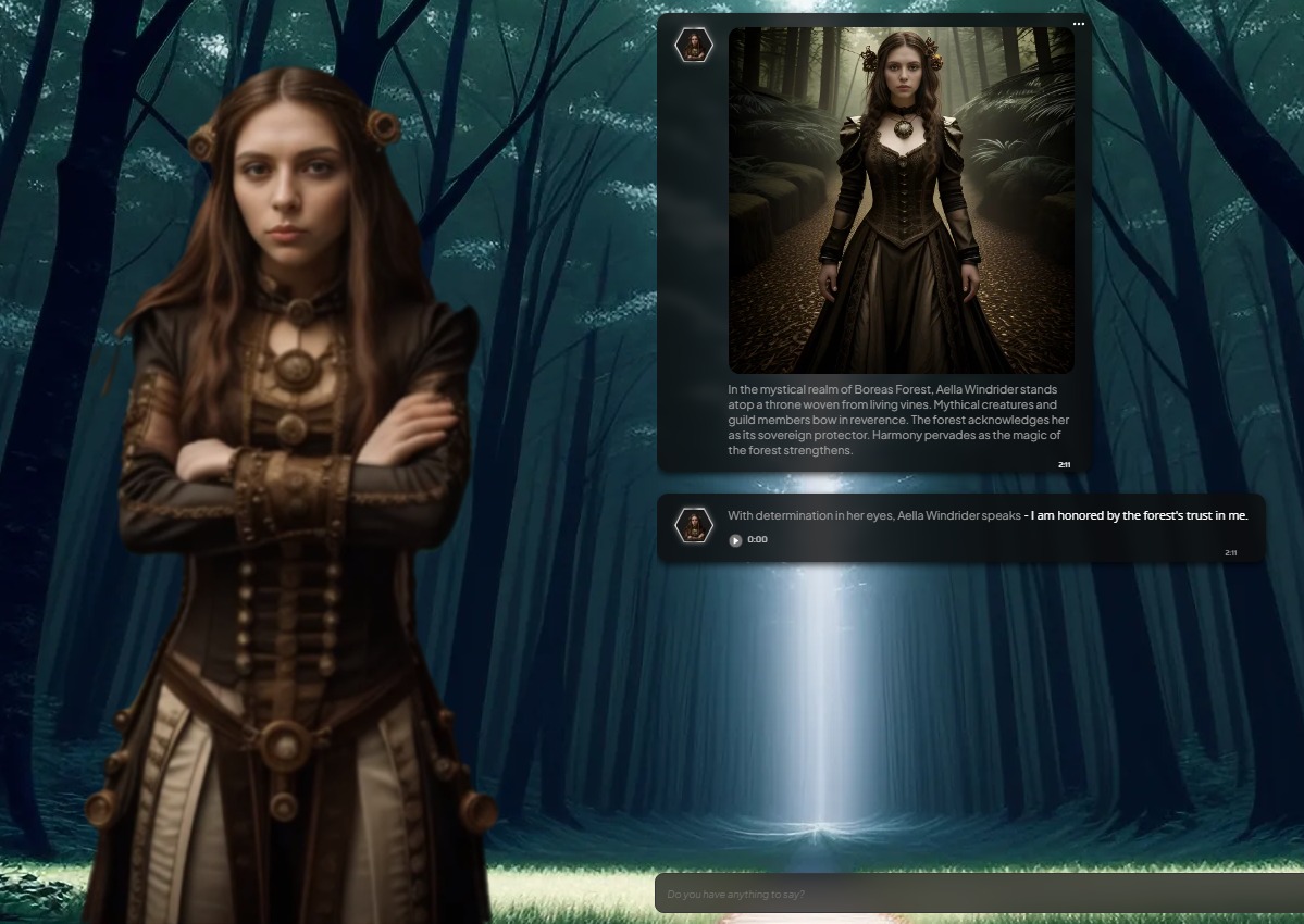 E2NWO's tweet image. Check out Aella Windrider, a character created based on the @MythicGuilds Lore.
              👇👇👇
mydpt.ai/agent/dab4b146…

Bringing #DnDcharacter to life with just a few text prompts.

👇 Join Beta Access 👇
forms.gle/JC3ZHqaqiXPctW…

@my_dpt @real_alethea @The_AI_Protocol