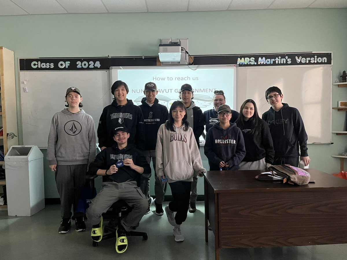 On Monday we had the privilege of being joined by Jodie Lane for a presentation from the Nunatsiavut Government regarding post secondary funding for some of our students! We were so happy she had the opportunity to visit us in Roddickton! <a href="/NunatsiavutEcDv/">Nunatsiavut Education & Economic Dev</a> <a href="/NLSchoolsCA/">NLSchools</a>