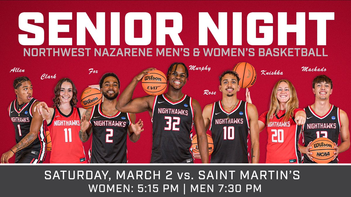 NNUSports's tweet image. Nighthawks fans - this Saturday will be Senior Night for both men's and women's basketball!

Come out and support these seven seniors as they play their final home games in the Johnson Sports Center!