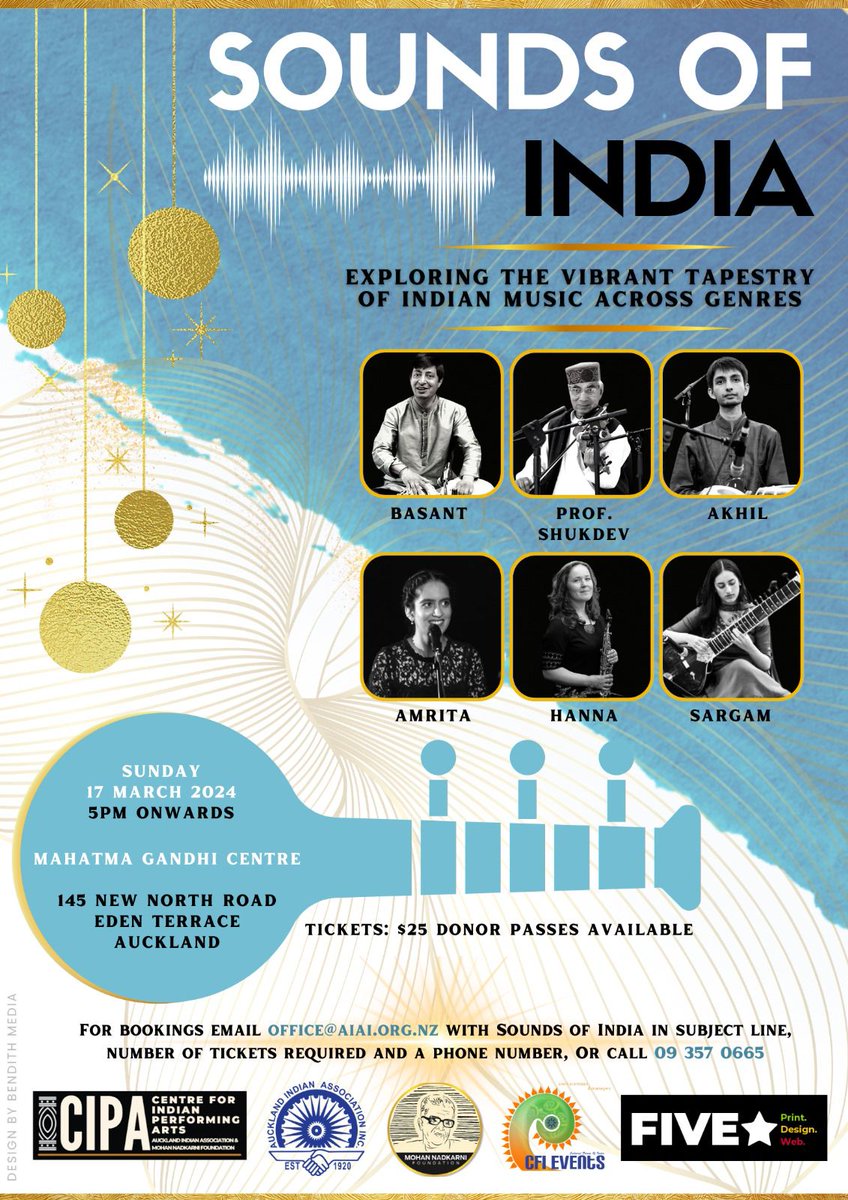 Tickets for 'Sounds of India' are now AVAILABLE! Secure your seat for a mesmerizing musical journey filled with enchanting melodies and vibrant rhythms. Don't miss out on this unforgettable experience! Get your tickets today. #SoundsOfIndia #LiveMusic #indianclassicalmusic