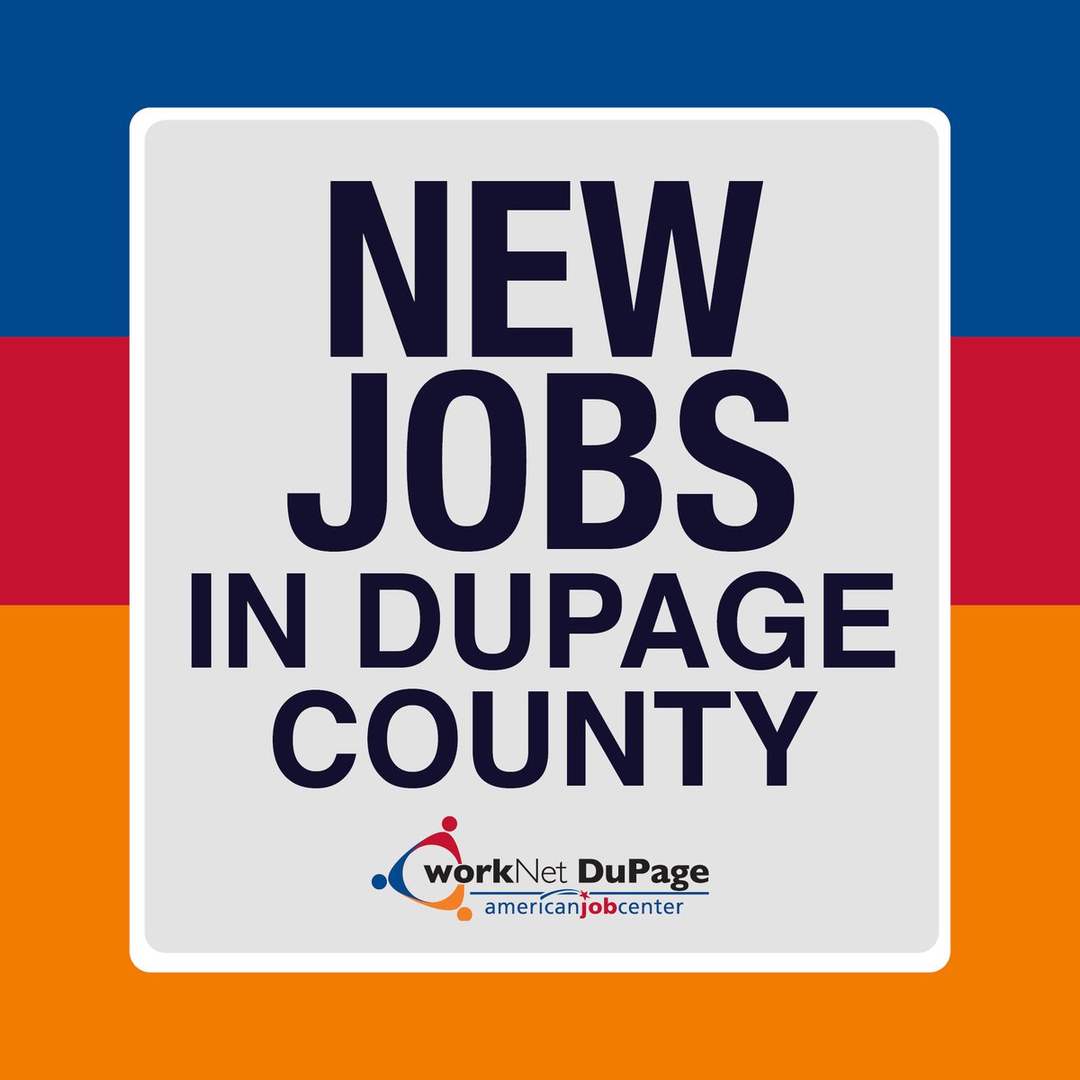 workNetDuPage's tweet photo. π¨π¨π¨ New jobs!
Our #JobsBoard is a reflection of our β€οΈ & dedication to #workforcedevelopment, as we stand in service to the workers and employers of #dupagecounty.
Looking for a new job? Looking for qualified candidates? Think #workNetDuPage π
https://t.co/nn6rbsY5wL https://t.co/DW63GVPsJm
