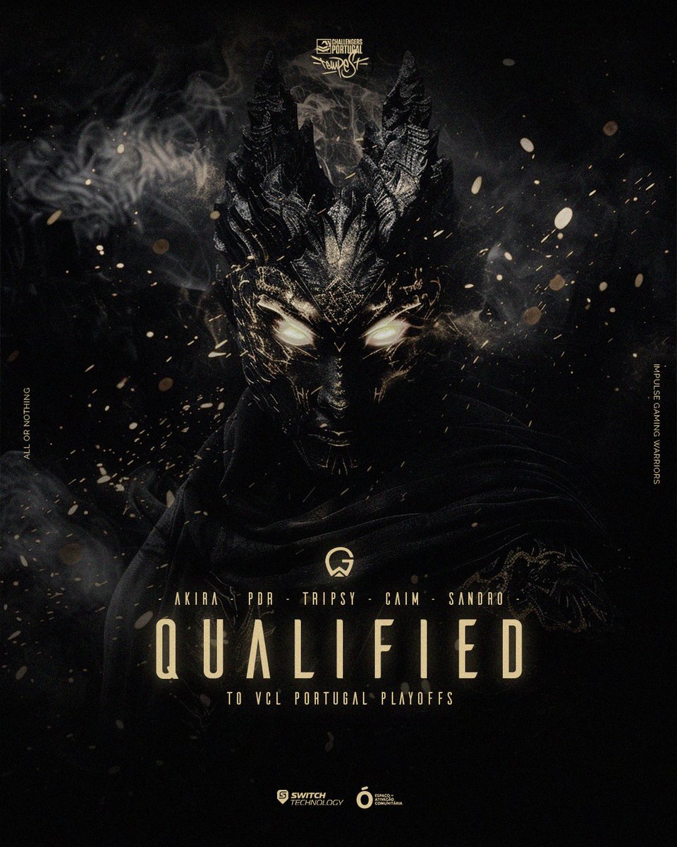 ImpulseGW's tweet photo. ESTAMOS NOS PLAYOFFS!

Com a vitória por 13-10 de hoje, os nossos guerreiros garantem presença nos playoffs da @valleague_pt 💥 

#AllOrNothing #VALTempest https://t.co/C2zb9Z7GVm