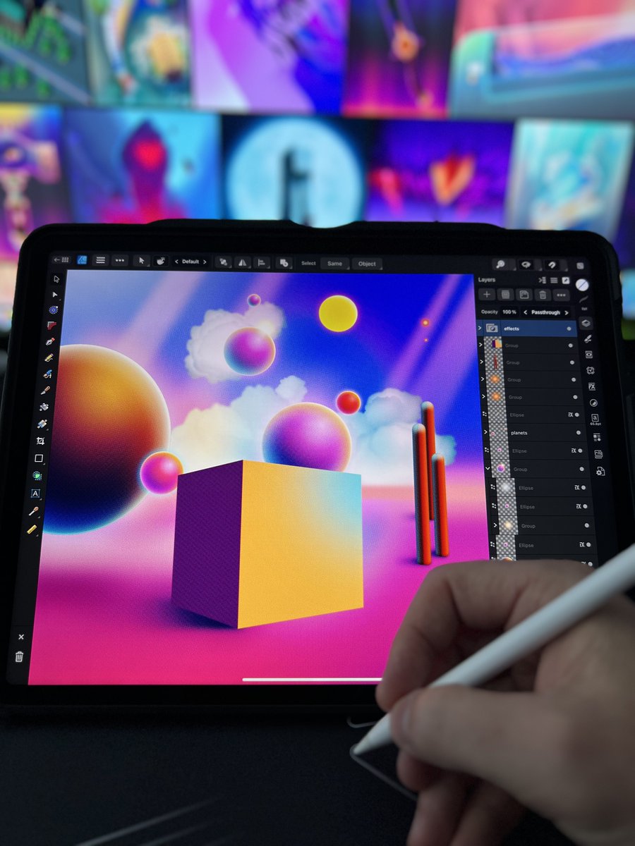 BrettStebbins's tweet image. New artwork!

All hand-drawn vector art.

#madeinaffinity #affinitydesigner #vectorart #art #fineart