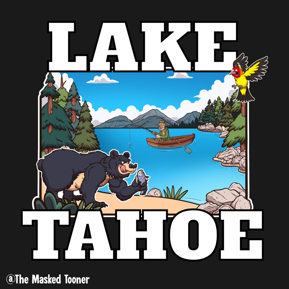 Lake Tahoe Nevada Outdoors design 🏞️🐻🐦
-
#laketahoe #nevada #outdoors #wilderness #adventure #park #camping #hiking #lakelife #fishing #fisherman #bear #bird #cartoon #westerntanager #characterdesign #graphicdesign #tshirtdesign #cartoontshirt #tshirtdesigner #redbubble