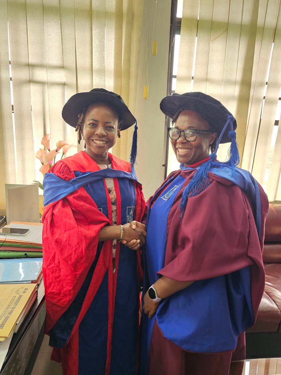 Celebrating the success of my latest supervisee, Uloaku Okeke, who earned her #PhD at our 34th Convocation Ceremony. Her research addressed real-world issues in rotational work scheduling and occupational stress, adding value to her career as an #energy professional. #growth