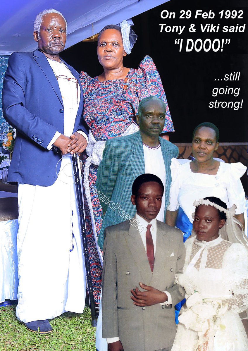THE OWANAS: IS IT 32 YEARS, OR?
We tied it on 29 Feb 1992, a leap year, which only returns after 4 years! We thus aren't sure how many we have clocked, but God has been kind!  <a href="/KagutaMuseveni/">Yoweri K Museveni</a> <a href="/DatGraphixGuy/">Habert Semyano</a> <a href="/ChurchofUganda_/">Church of Uganda</a> <a href="/newvisionwire/">The New Vision</a> <a href="/ubctvuganda/">UBC UGANDA</a> <a href="/VickyVaroh/">Vicky</a>
