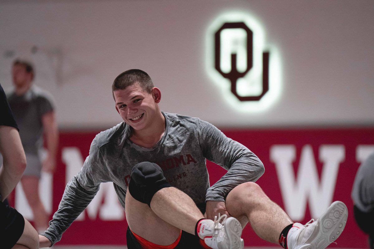 OU_Wrestling's tweet photo. Gearing up for Tulsa 😤

#BoomerSooner https://t.co/wGyPgI6cDC