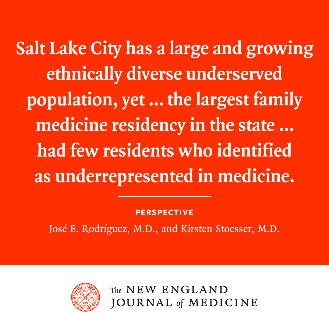 The University of Utah’s Family Medicine Residency program (@UofU_FMRes) analyzed and continuously revised the rubric used to select candidates for interviews and introduced structural changes to support residents. Read the full Perspective: nej.md/3UQsfnV