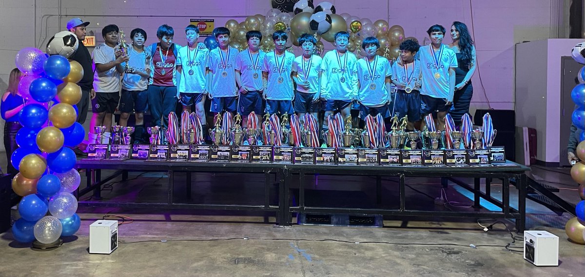 On Friday, February 23rd, the boy's soccer team, Xinabajul, took the podium for 4th place in their Winter Indoor Soccer League at 5 Star Sports in Melrose Park. Way to go Chargers! 🐴⚽ #WeAreChurchvilleD205 #WeAreD205