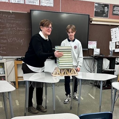 ASBSeattle's tweet photo. Recently our geometry students embarked on an exciting hands-on project exploring various bridge types, and researched the materials used by engineers in their construction.   #weareASB #inspiredtolearn https://t.co/NaSPIFC1A0