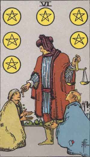 COTD: Six of Pentacles 

Today, the Universe encourages us to find balance in our material resources and extend a helping hand to those around us. By embodying the spirit of the SoP, we forge deeper connections and create a harmonious flow of abundance in our lives. 

#tarot